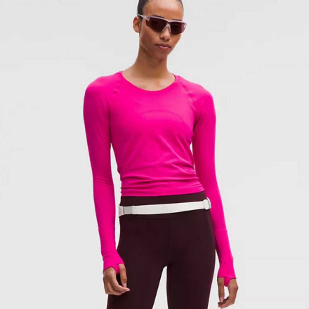 Lululemon Swiftly Tech Long-Sleeve Shirt 2.0 *Race Length - Sonic Pink
